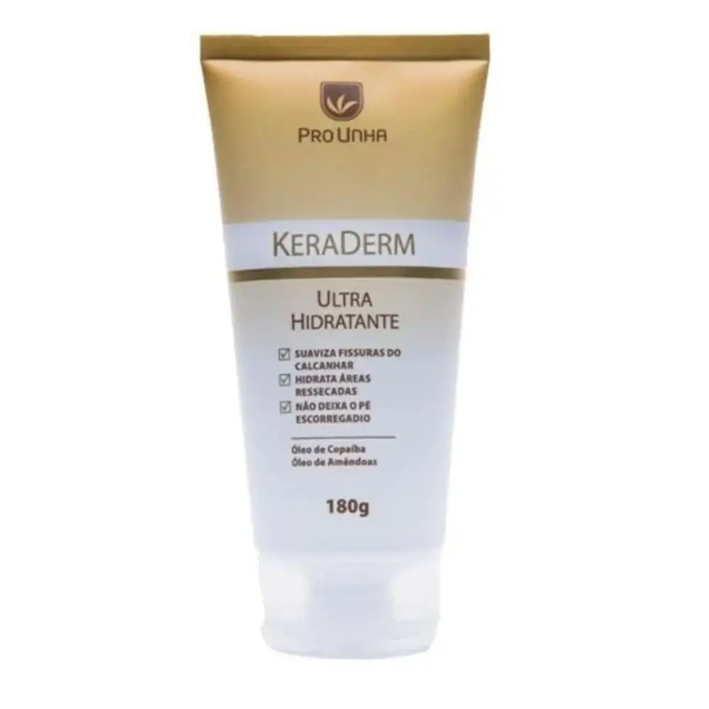 Keraderm Creme Ultra Hidratante Para Fissura No Calcanhar 180g Pro Unha