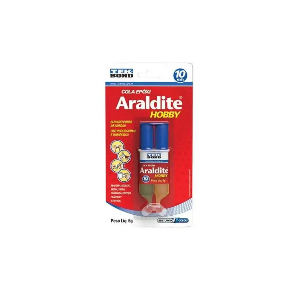 Cola Epóxi Araldite Hobby Seringa 6g