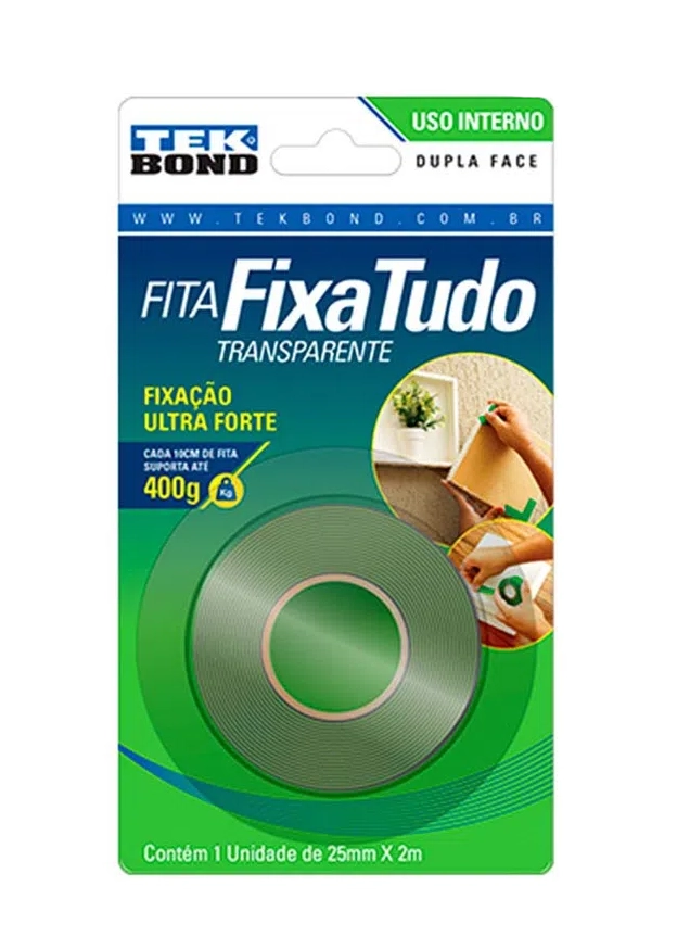 Fita Acr Dupla Face Int 25mmx2m Blister
