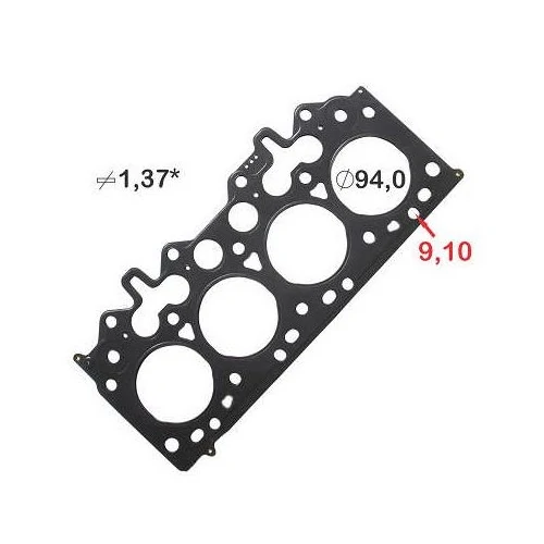 Junta do Cabeçote (1.37mm) FORD RANGER Metal - BASTOS JUNTAS 131575ML