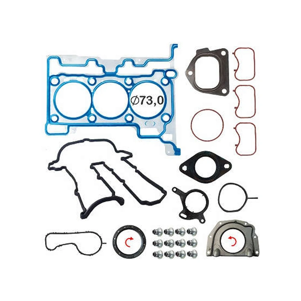 Jogo de Juntas do Motor FORD KA Metal com Retentor Com Flange do Virabrequim - BASTOS JUNTAS 131090MLRF