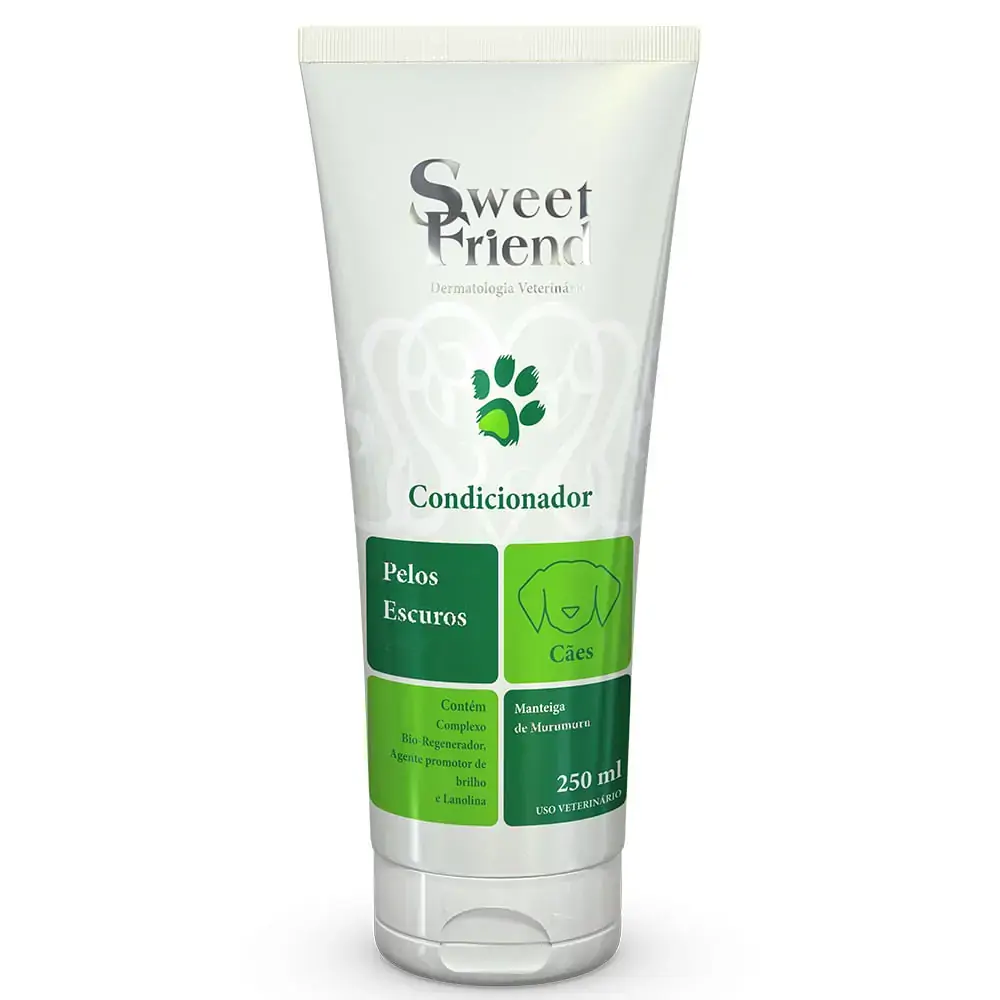 Condicionador Para Cães/gatos Intensive Care Pelos Escuros Para Cães Sweet Friend 250ml