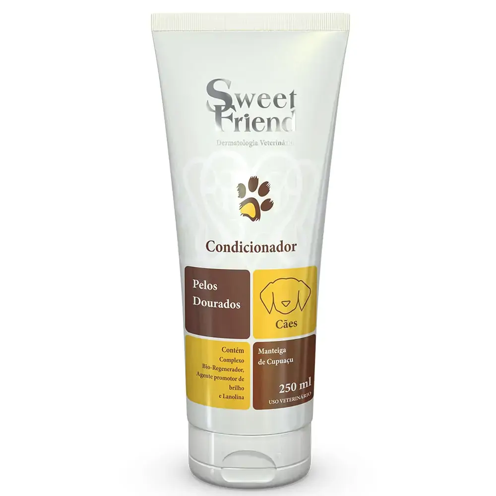 Condicionador Para Cães Com Pelos Dourados Sweet Friend Intensive Care 250ml