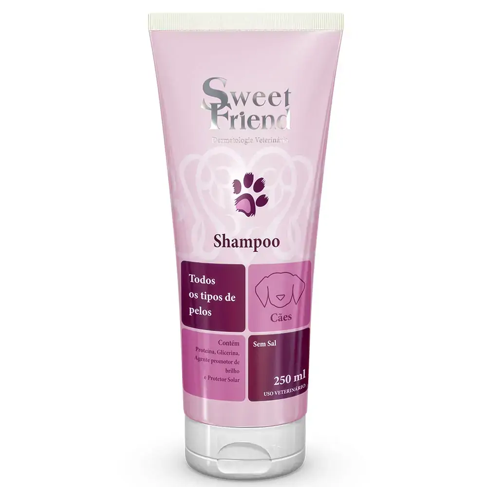 Shampoo Para Cães Sweet Friends 250ml Todos Os Tipos De Pelo