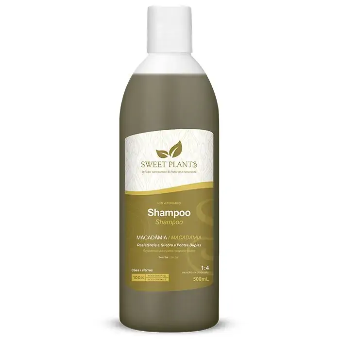 Shampoo Veterinário Sweet Plants óleo De Macadâmia