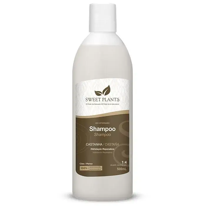 Shampoo Veterinário Sweet Plants óleo De Castanha