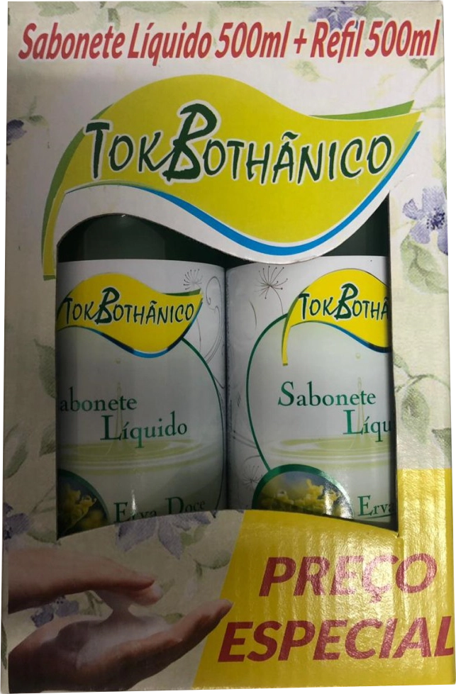 Kit Sab Liq Refil Tok Bothanico 500ml Erva Doce