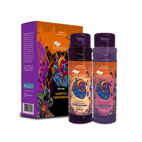 Kit Shampoo Condicionador Tok Bothânico Jabuticaba 400ml Cada
