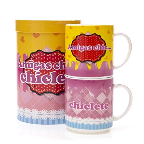 Caneca Zonacriativa Double Amigas Chiclete