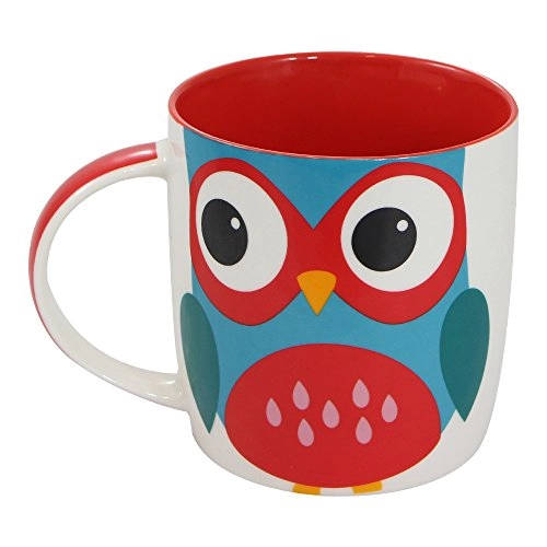 Caneca Bone Chine Coruja Cod 10020341 Zona Criativa