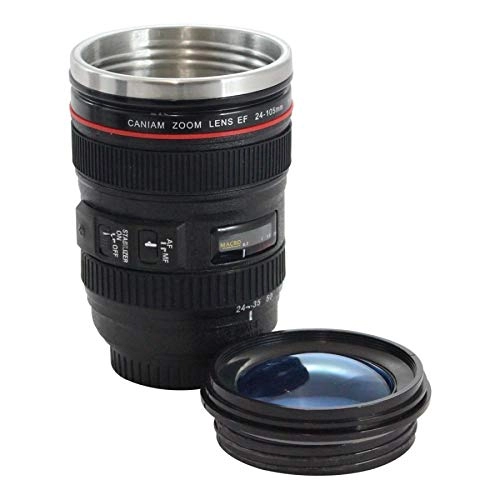 Caneca Lente Camera Fotograica Preta Cod 10020427 Zona Criativa