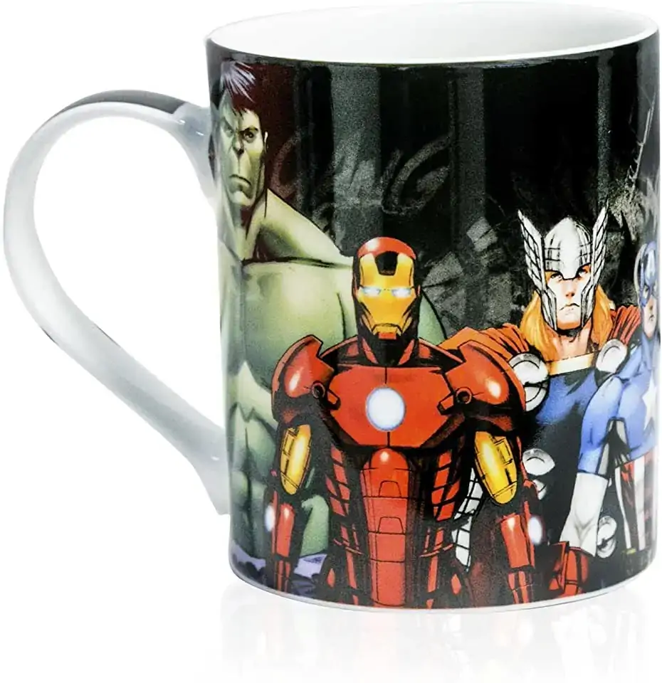 Caneca Zonacriativa Avengers Turquesa