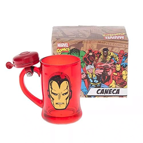 Caneca Zonacriativa C/campainha Marvel I.man