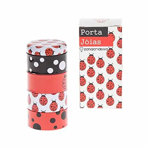 Porta Bijuteria Zonacriativa C/div.pant.joaninha