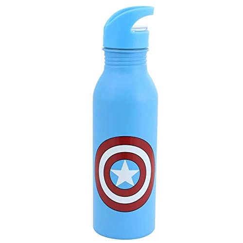 Garrafa Aluminio Zonacriativa Escudo Cap.america