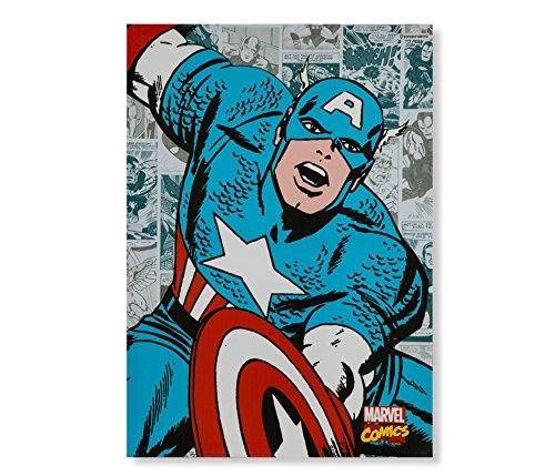 Quadro Zonacriativa 50x70cm Capitao America