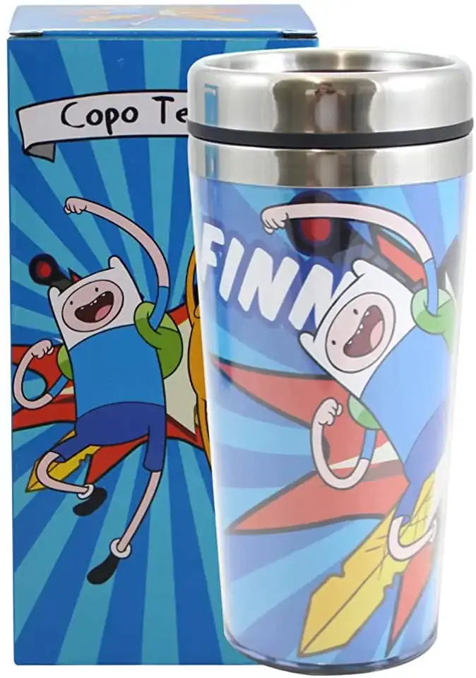 Copo Termico Zonacriativa 450ml C/tampa Finn/jake