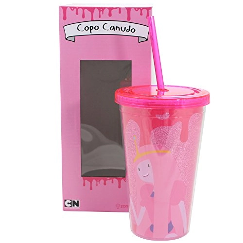 Copo C/canudo Zonacriativa 500ml Princesa Jujuba