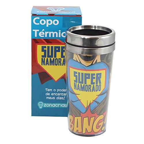 Copo Termico Zonacriativa 450ml Super Namorado