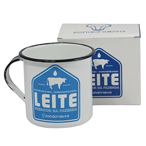 Caneca Zonacriativa 400ml Leite Frescor Da Fazenda
