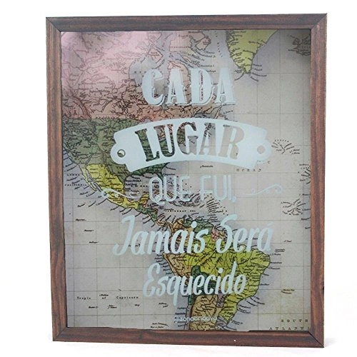 Kit C/2 Quadros Zonacriativa 32x27cm Cada Lugar