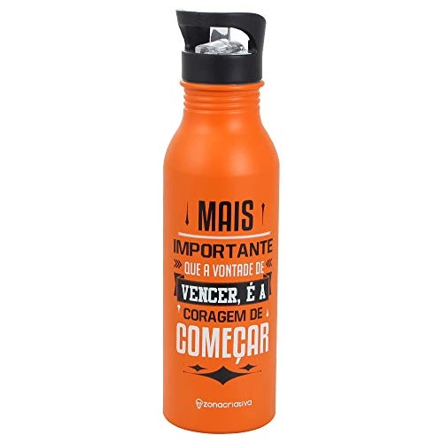 Garrafa Aluminio Fosca Mais Importante 600ml Zonacriativa