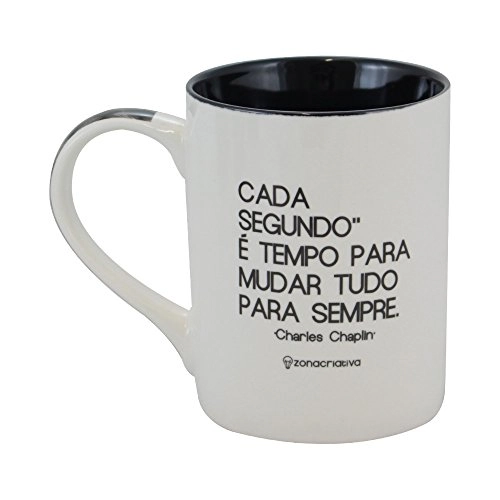 Caneca Reta Cada Segundo 460ml Zn