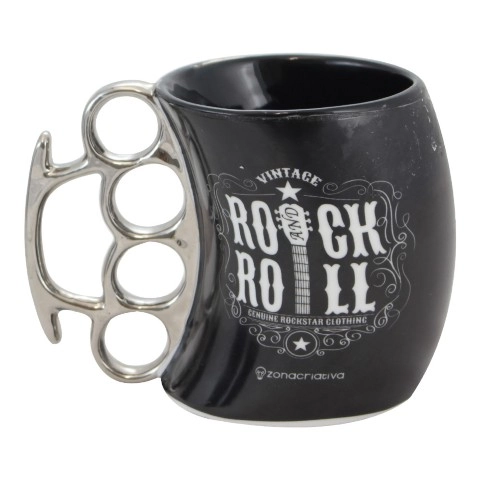 Caneca Soco Ingles Rock And Roll 350ml Zonacriativa