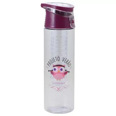 Garrafa Coruja Fitness 700ml Zonacriativa