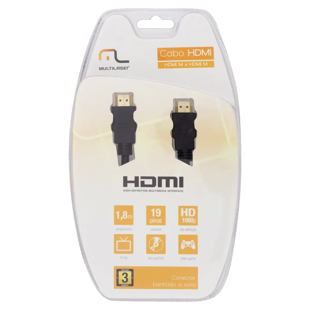 Cabo Hdmi Multilaser 1,8m