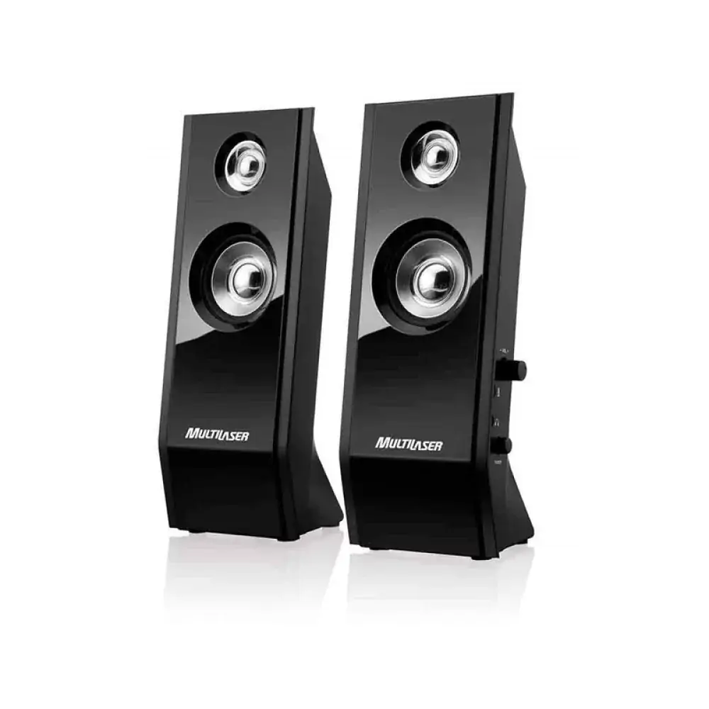 Multilaser Sp091 Black Piano 8w Rms