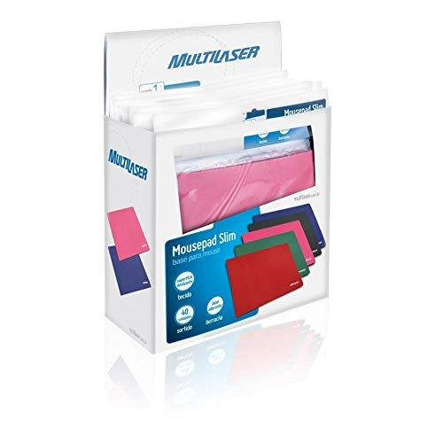 Mouse Pad Slim 40 Unidades Sortido Pvc Multilaser Ac067
