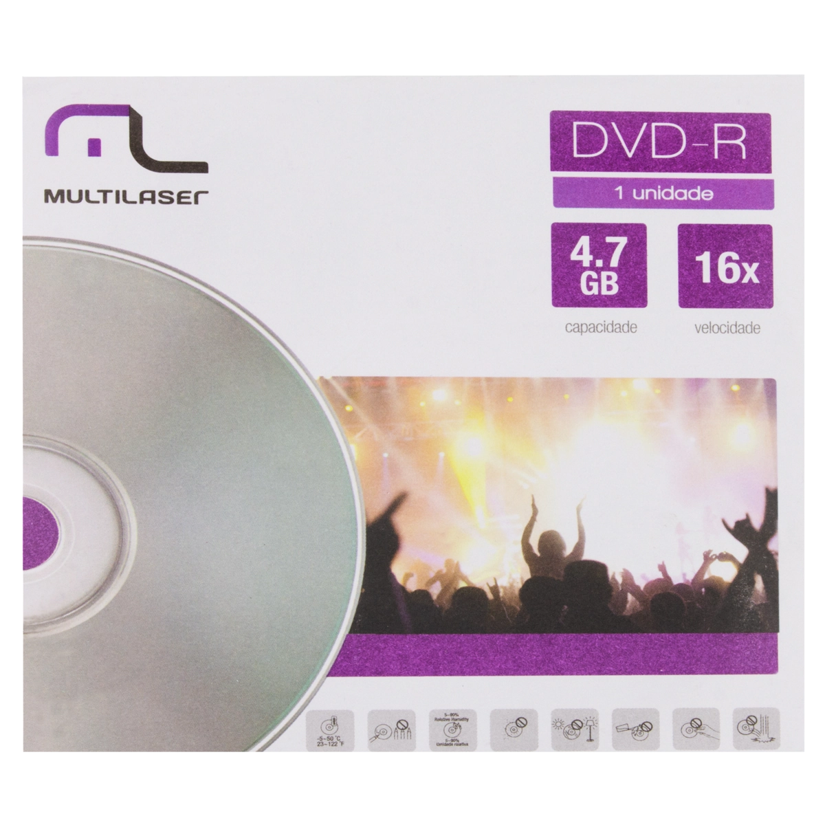 Dvd R C 25 Env 8x 4.7gb Dv001 Mult