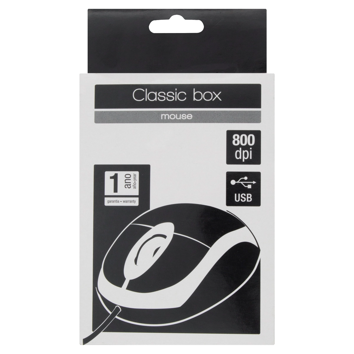 Mouse óptico Mo130 Multilaser Classic Box