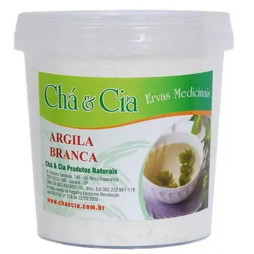 Argila Branca 200g Cha E Cia Ervas Medicinais
