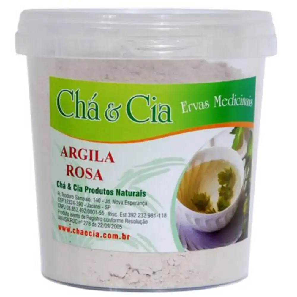 Argila Rosa 200g Cha E Cia Ervas Medicinais