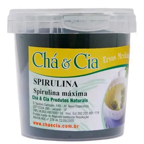 Spirulina 100g Cha E Cia Ervas Medicinais
