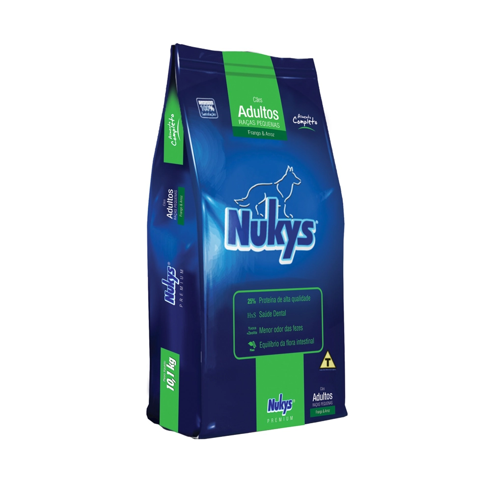 Ração Seca Nukys Raças Pequenas Cães Adultos 10,1 Kg