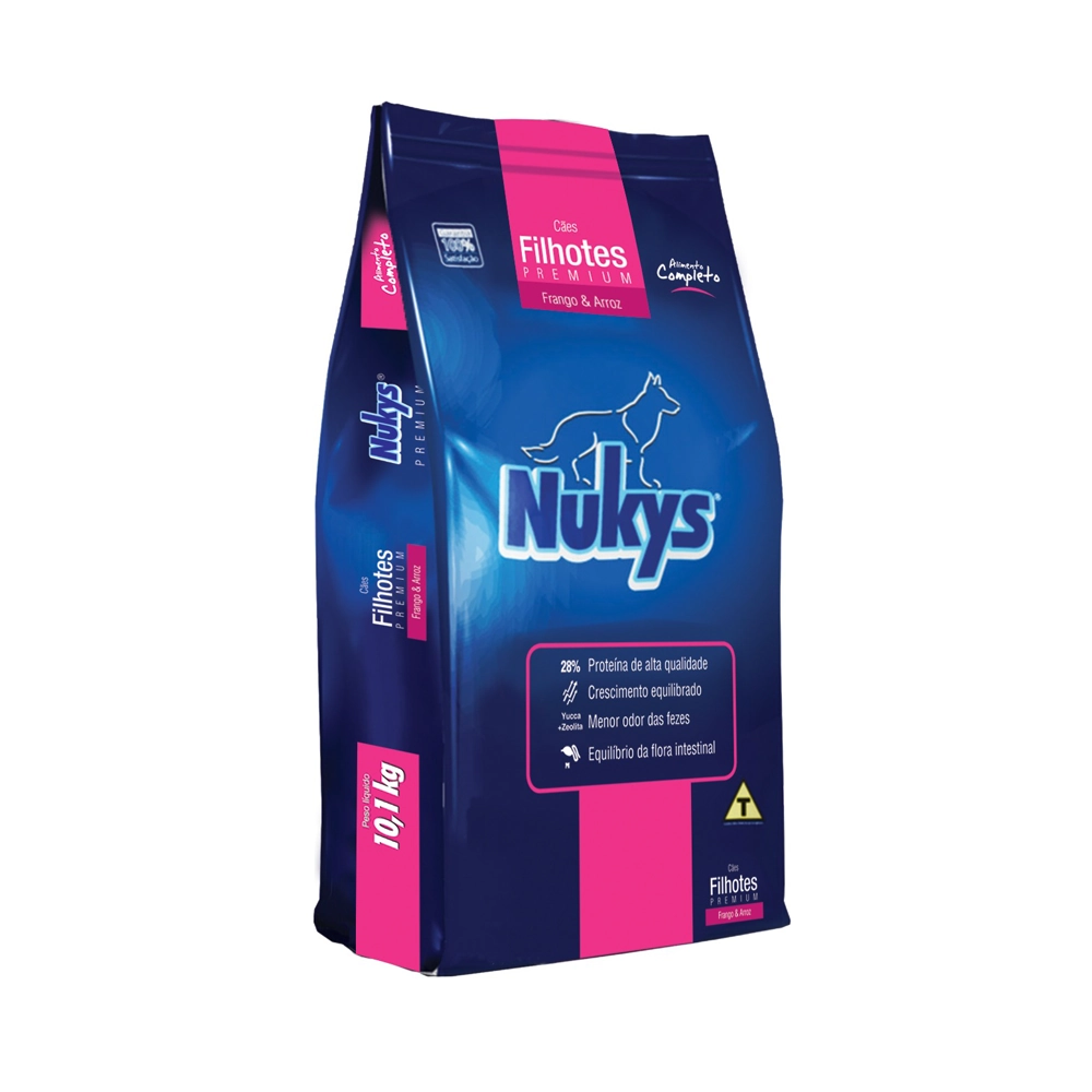 Ração Seca Nukys Para Cães Filhotes 10,1 Kg