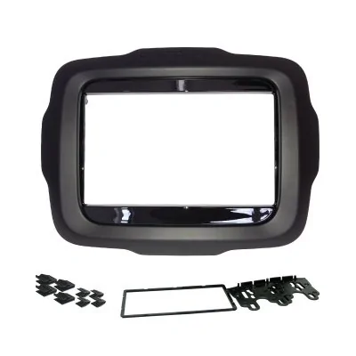 Moldura de Som 2 Din Preta com Moldura Auxiliar - FIAMON SOUND 4061