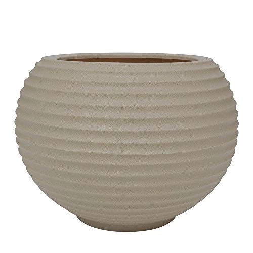 Vaso Vasart Bromélia Granito Areia 36x37cm