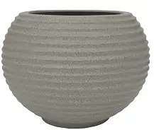 Vaso em Polietileno Oval Bromélia 36cm Pedra