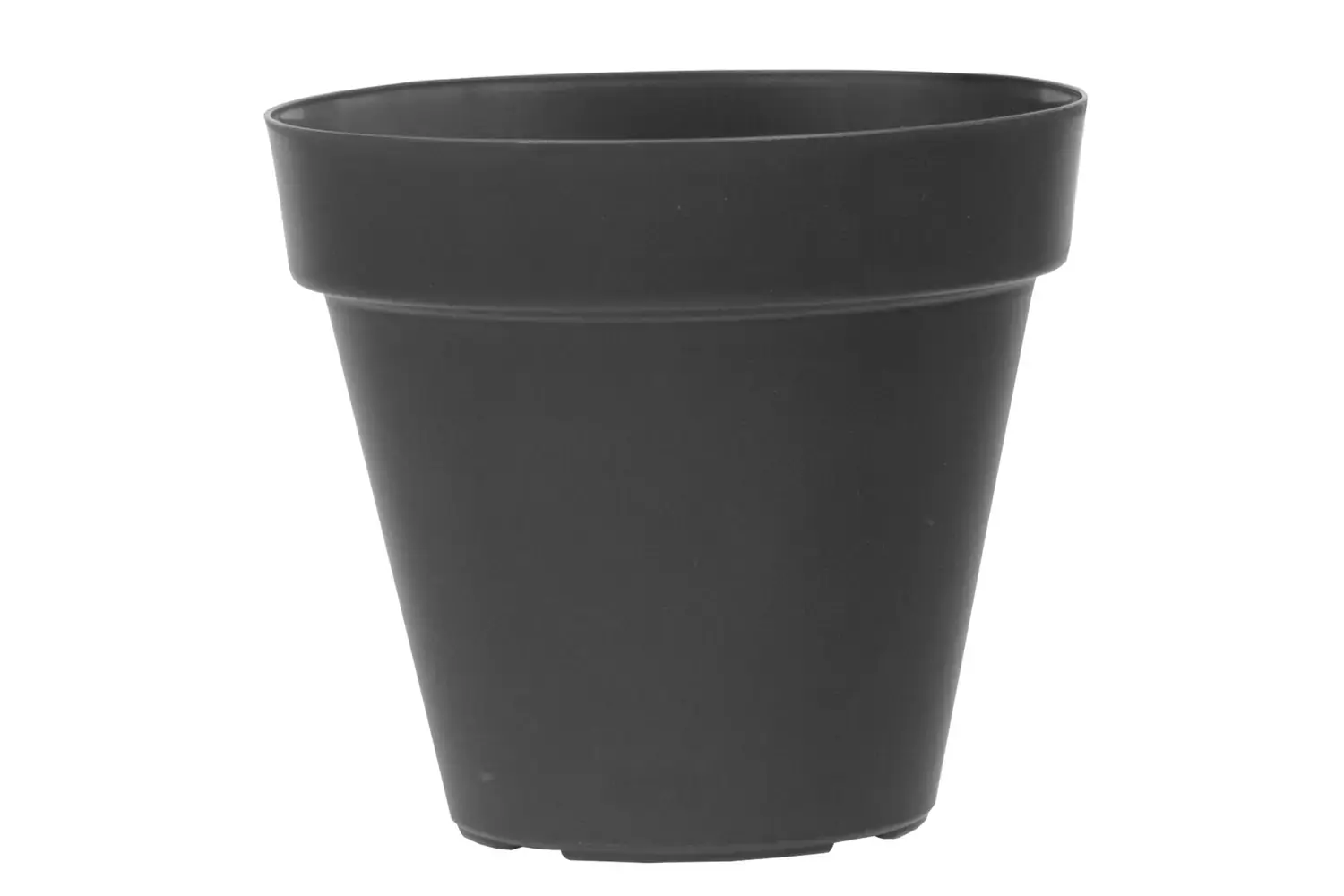 Vaso Redondo em Polipropileno Sampa 12x11cm - Grafite