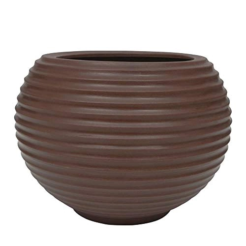 Vaso em Polietileno Redondo Bromélia 36cm Rusty