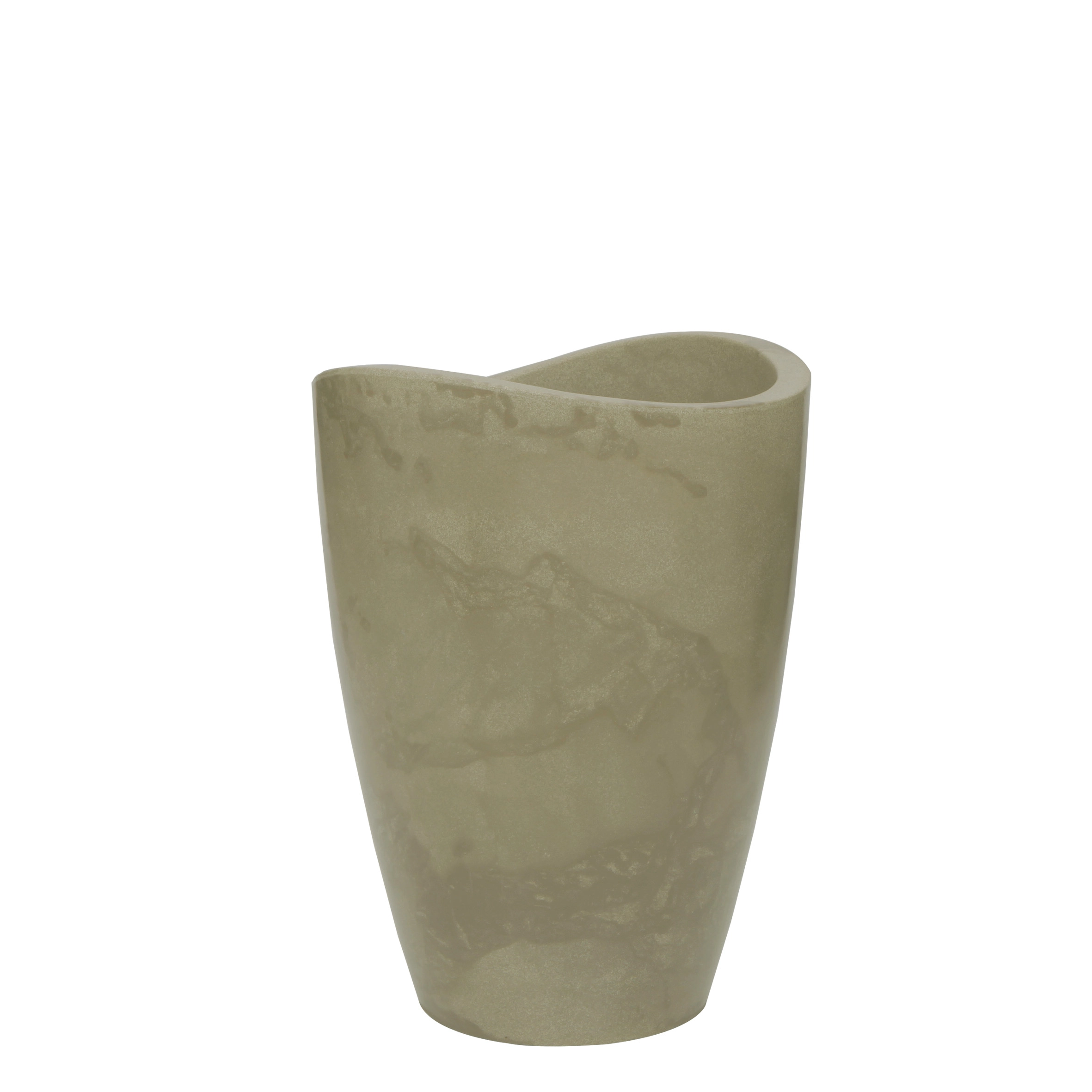 Vaso em Polietileno Alto Copacabana 40x54cm Antique Camurça