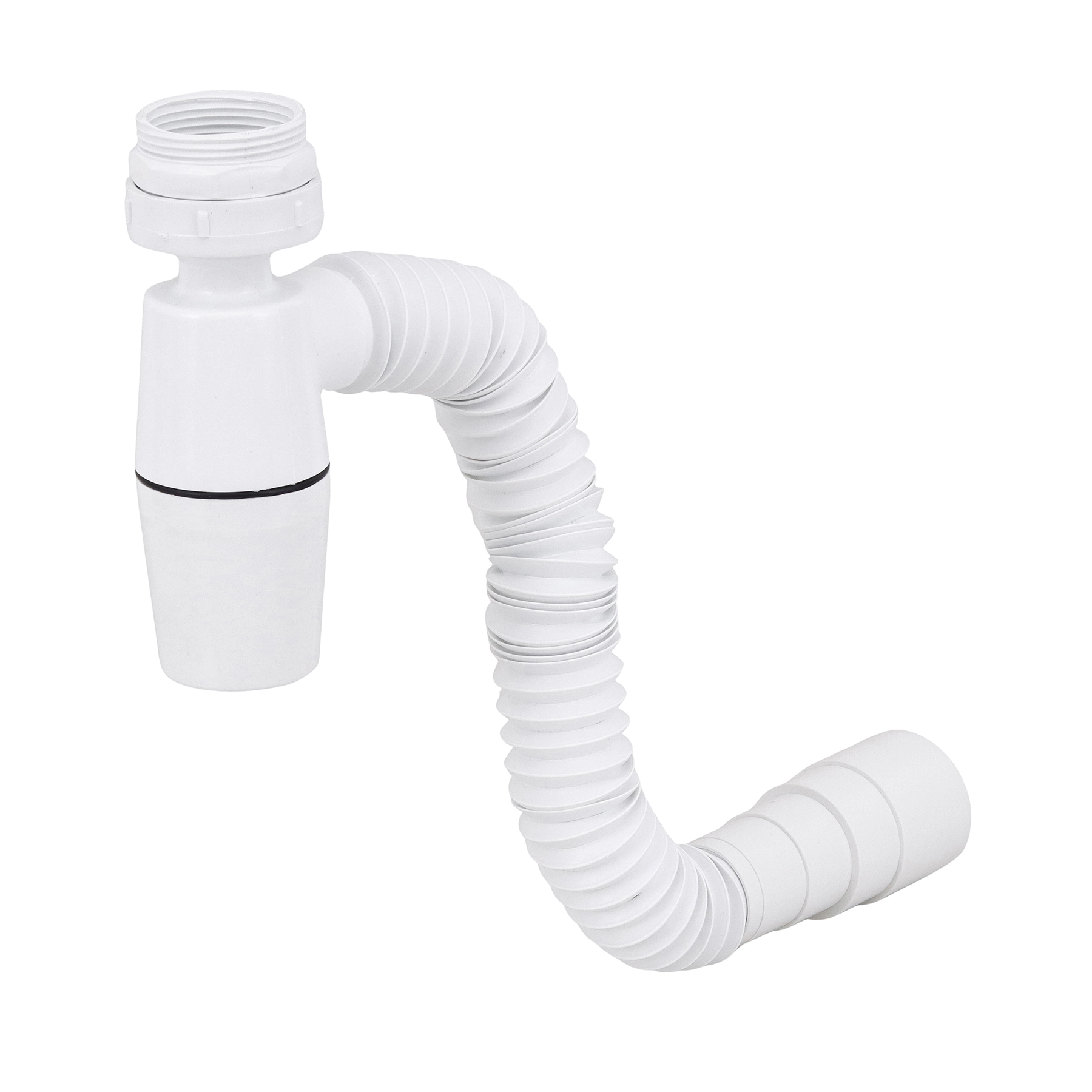Sifão Universal Articulado Plástico Branco 1.1/2" 18cm Globalplastic
