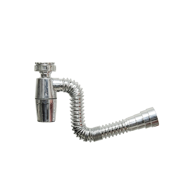 Sifão Universal Articulado Plástico Cromado 1.1/2" 18cm Globalplastic