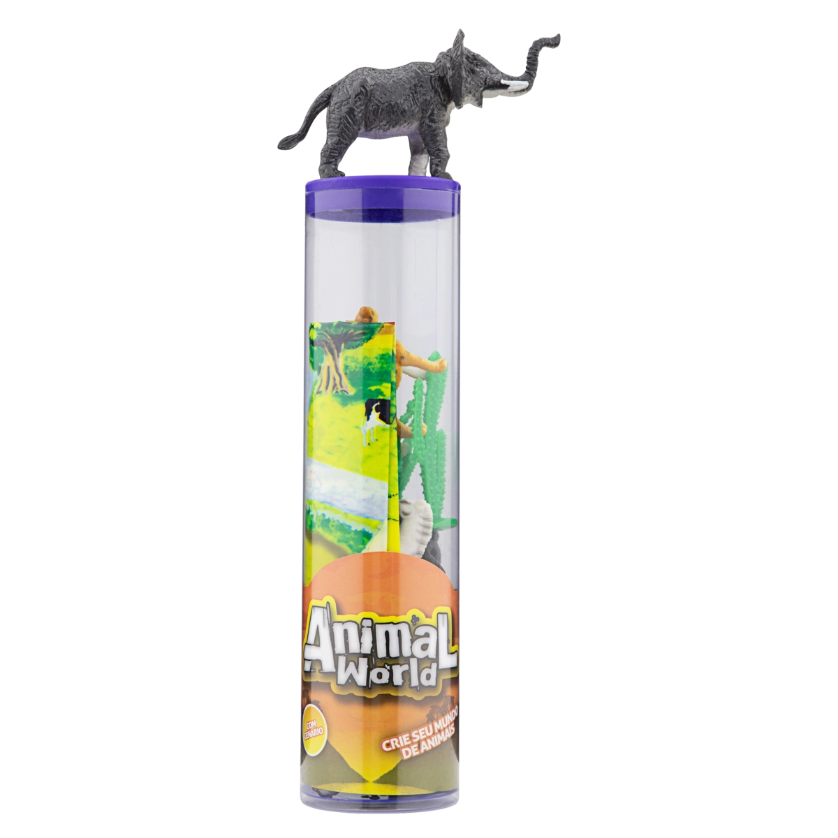 Brinquedo Mix Animais Da Natureza Buba Animal World Pote 10 Peças