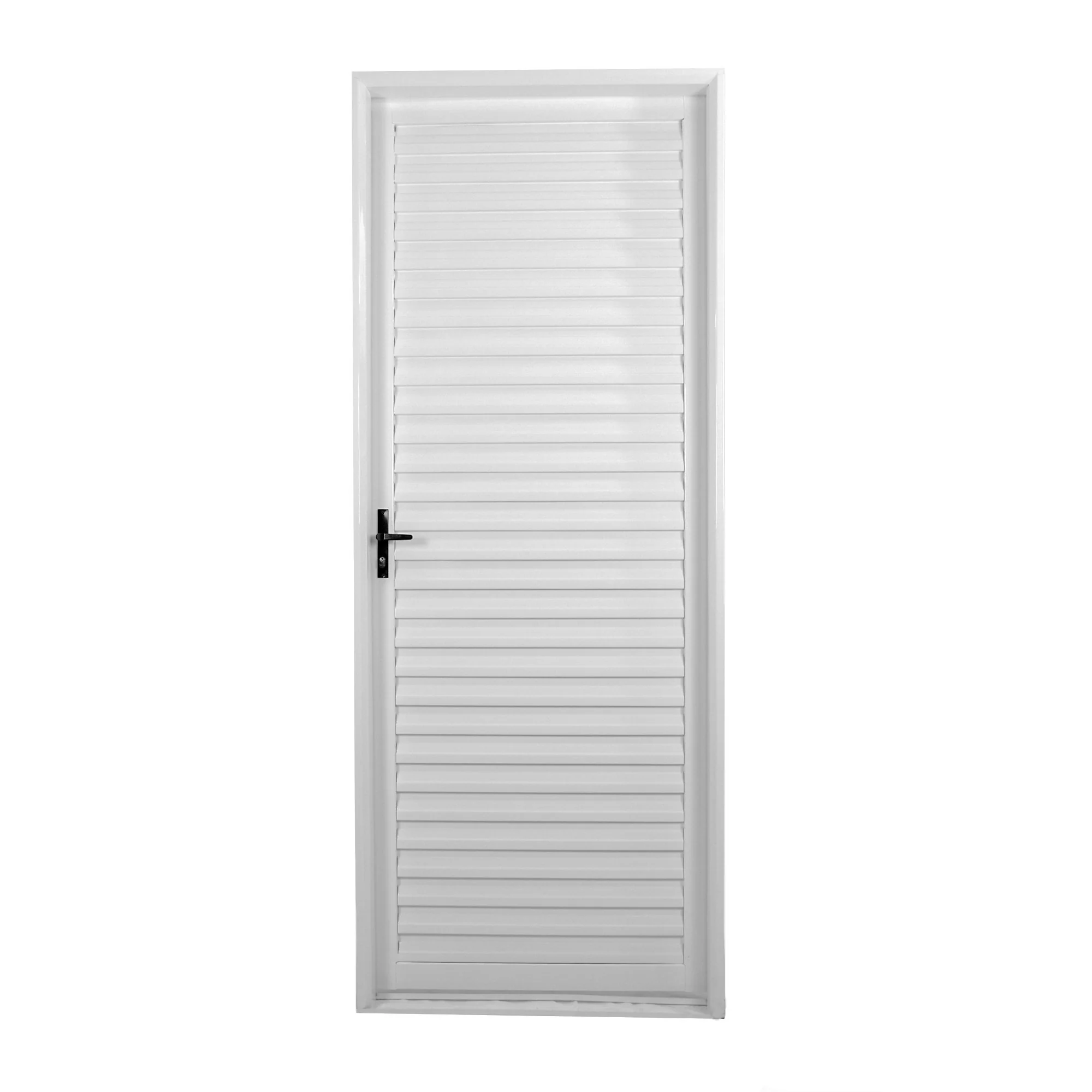 Porta De Aço Laminada 215x75cm Minas Sul Mgm Abertura Esquerda Branco