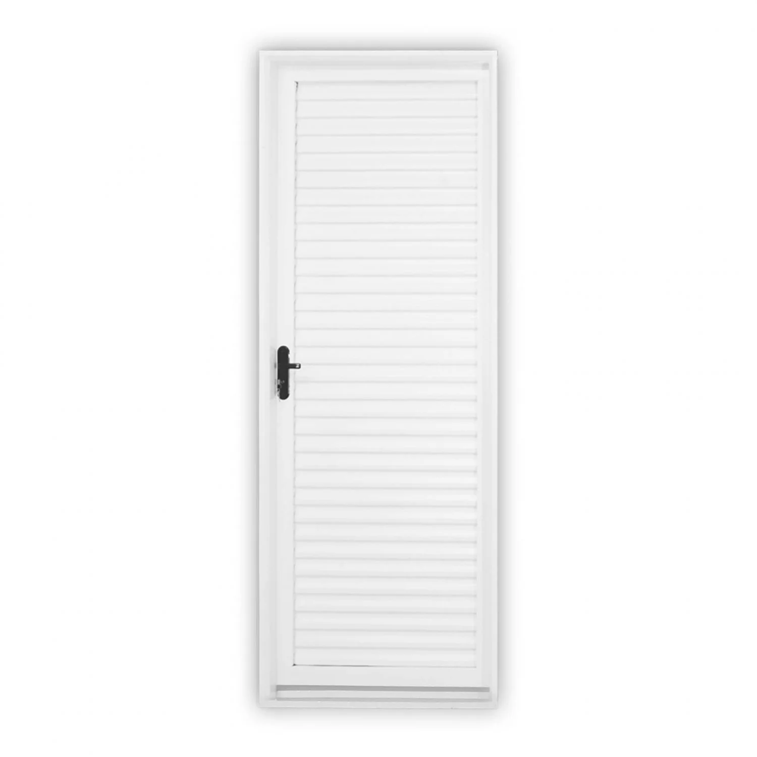 Porta De Aço Laminada 215x65cm Minas Sul Mgm Abertura Direita Branco